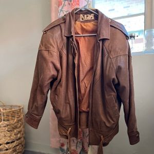 ADA distressed vintage leather jacket. Mens Size medium. Great vintage condition